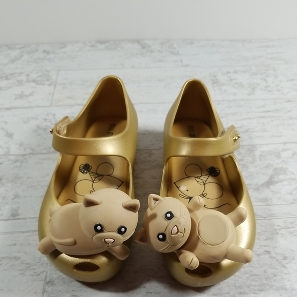 Mini Melissa Other - Mini Melissa Sz 9 Mary Jane Style Flats Kitten Cat